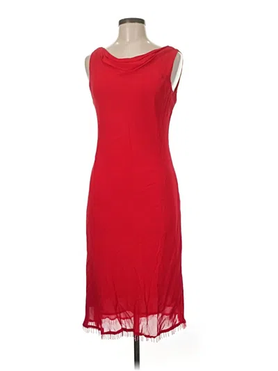 Pre-owned Donna Ricco Cocktail Dress In Red