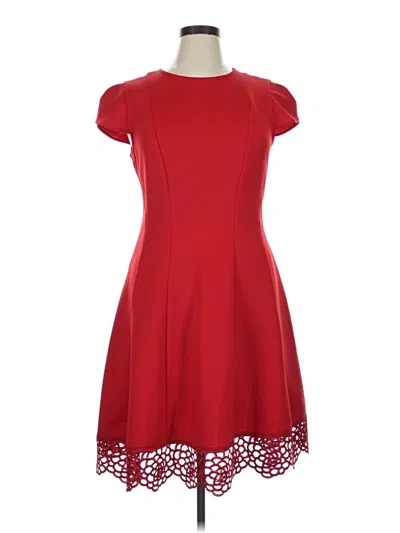 Pre-owned Donna Ricco Cocktail Dress In Red