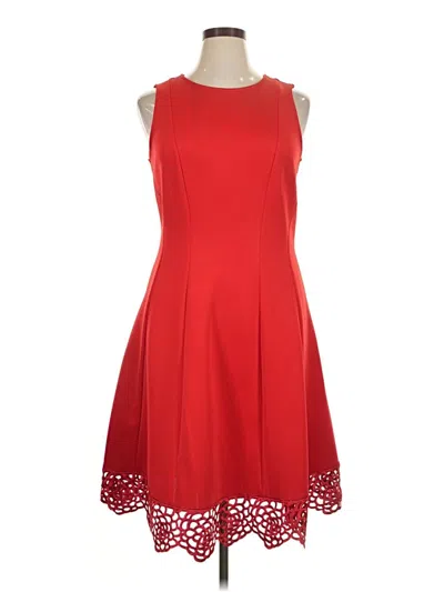 Pre-owned Donna Ricco Cocktail Dress In Red