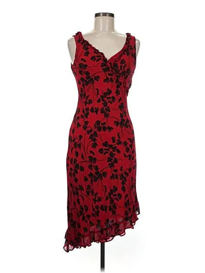 Pre-owned Donna Ricco Cocktail Dress In Red