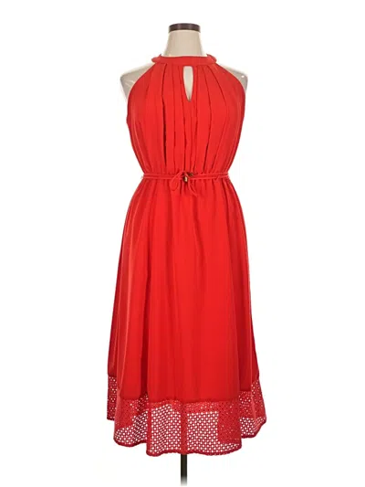 Pre-owned Donna Ricco Cocktail Dress In Red