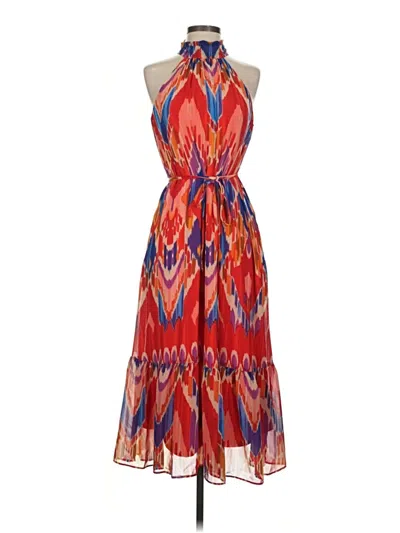 Pre-owned Donna Ricco Cocktail Dress In Red