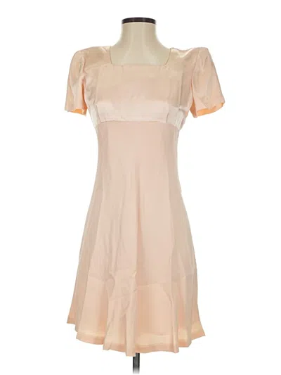 Pre-owned Donna Ricco Cocktail Dress In Tan