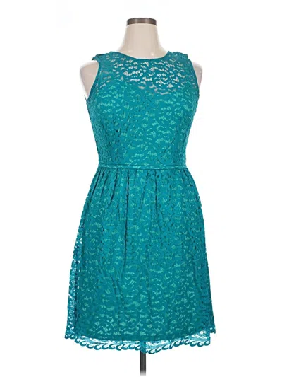 Pre-owned Donna Ricco Cocktail Dress In Teal