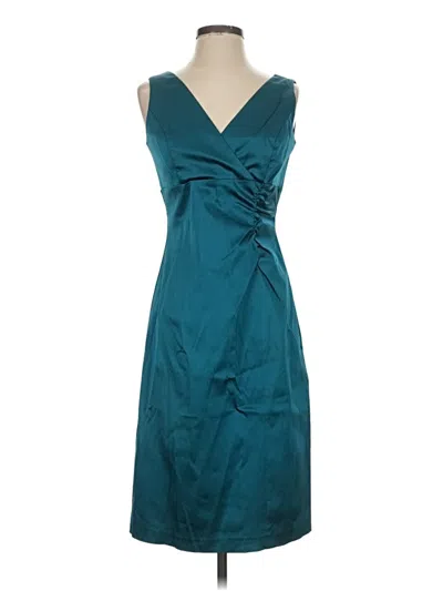 Pre-owned Donna Ricco Cocktail Dress In Teal