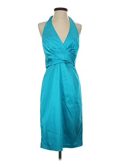 Pre-owned Donna Ricco Cocktail Dress In Teal