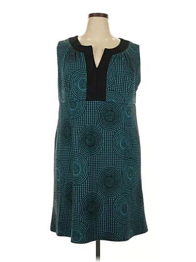 Pre-owned Donna Ricco Cocktail Dress In Teal