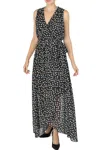 Donna Ricco Dr52242 High Low Formal Maxi Dress In Brown