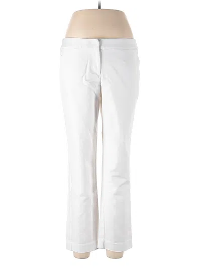 Pre-owned Donna Ricco Dress Pants In White