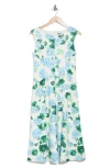 Donna Ricco Floral Sleeveless Scuba A-line Dress