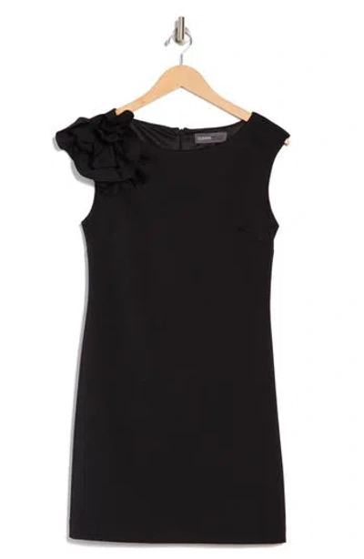 Donna Ricco Rosette Cap Sleeve Sheath Dress