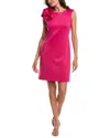 Donna Ricco Scuba Sleeveless Midi Dress In Pink