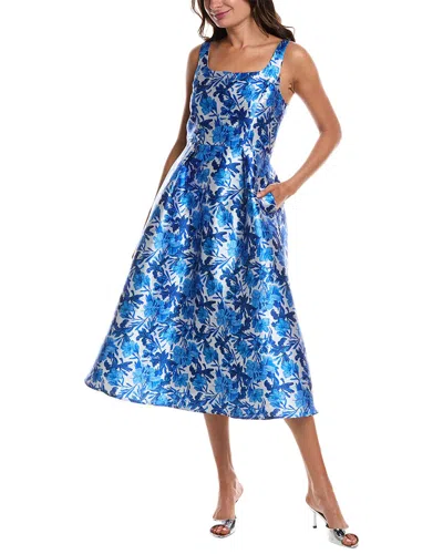 Donna Ricco Tank Top Midi Dress In Blue | ModeSens
