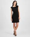 Donna Ricco Floral Sleeveless Sheath Dress In Black