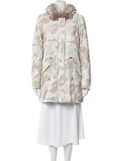 Pre-owned Donna Salyers Camouflage Print Utility Jacket In Neutral