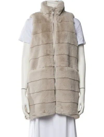 Pre-owned Donna Salyers Coat In Neutral