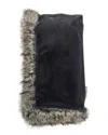 Donna Salyers Fabulous-furs Faux Sheared Beaver Alpine Weighted Throw - Charco In Black