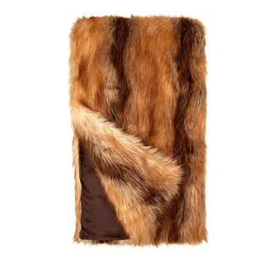 Donna Salyers Fabulous-furs Limited Edition Faux Fur Throw In Brown