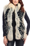 Donna Salyers Fabulous-furs Donna Salyers Fabulous Furs Limited Edition Faux Fur Vest In Ivory Fox