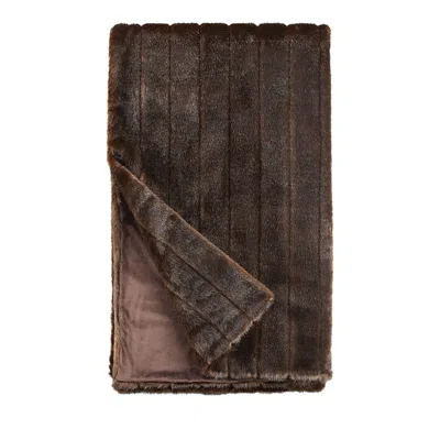 Donna Salyers Fabulous-furs Signature Series Faux Fur Throw In Sable