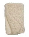 Donna Salyers Fabulous-furs Donna Salyers' Fabulous-furs Signature Series Vintage Faux-mink Throw In Neutral