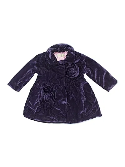 Pre-owned Donna Salyers Fabulous-furs Kids' Coat In Purple