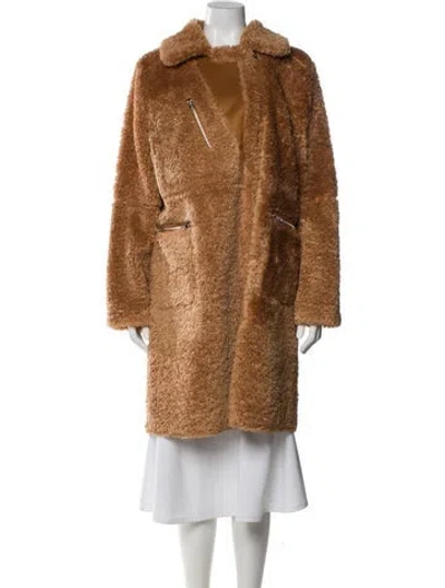 Pre-owned Donna Salyers Faux Fur Faux Fur Coat W/ Tags In Brown