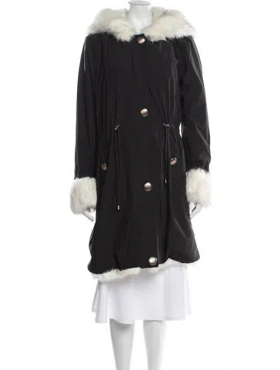Pre-owned Donna Salyers Parka In Black