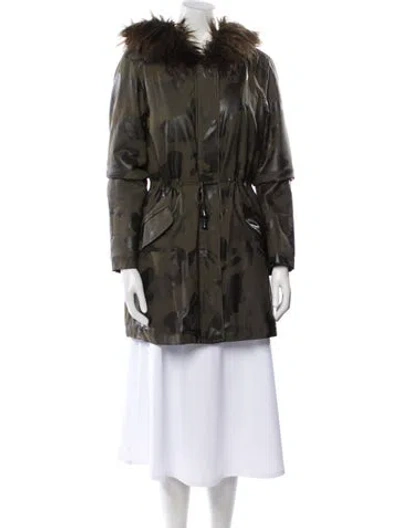 Pre-owned Donna Salyers Parka In Green