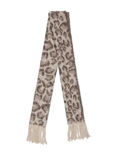 Pre-owned Donna Salyers Striped Scarf W/ Tags In Neutrals