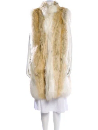 Pre-owned Donna Salyers Vest In Neutral