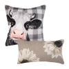 Donna Sharp Augusta Decor 2-pc. Multi-pack Rectangular Square Throw Pillow In Sand