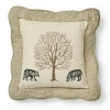 Donna Sharp Bear Creek Cotton Square Throw Pillow In Multi