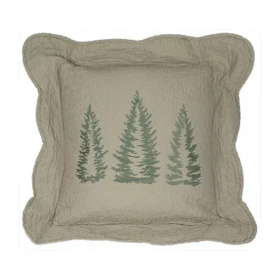 Donna Sharp Bear Creek Cotton Tree Square Throw Pillow In Multi