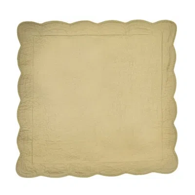 Donna Sharp Bear Creek Embroidered Cotton Quilted Sham Collection In Beige