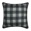 Donna Sharp Bear Walk Plaid Square Throw Pillow In Multi