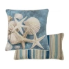 Donna Sharp Blue Diamond Coastal 2-pc. Square Throw Pillow In Blue
