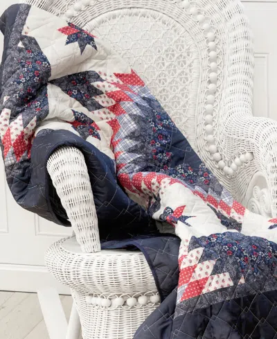 Donna Sharp Bluefield Star Reversible Throw, 50" X 60" In Multi