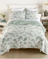 Donna Sharp Botanical Reversible 3 Piece Quilt Set Collection In Multi