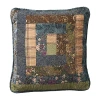 Donna Sharp Cabin Raising Square Throw Pillow In Blue