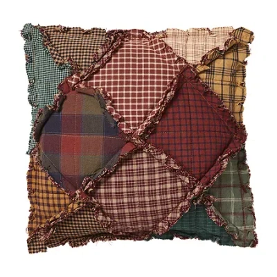 Donna Sharp Campfire Square Throw Pillow In Green