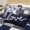 Donna Sharp Checkerboard Indigo 2-pc. Multi-pack Rectangular Square Throw Pillow In Blue