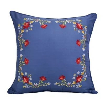 Donna Sharp Chesapeake Square Throw Pillow In Blue