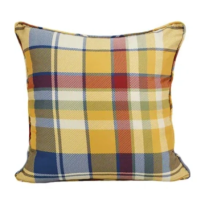 Donna Sharp Chesapeake Square Throw Pillow In Yellow