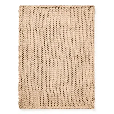 Donna Sharp Chunky Knitted Woven Throw In Taupe