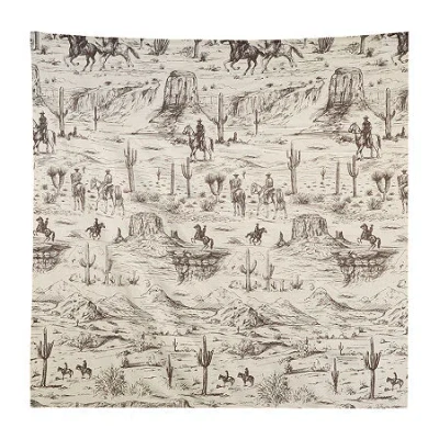 Donna Sharp Cowboy Cotton Shower Curtain In Neutral