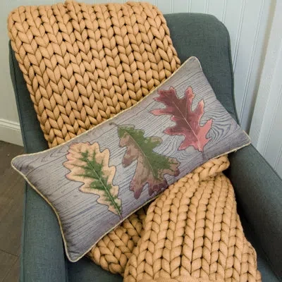 Donna Sharp Dawn Mist Ucc Décor Pillow In Brown,green,red,gold