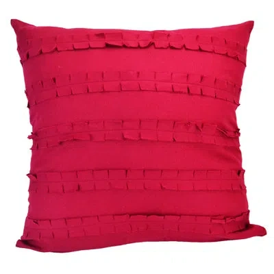 Donna Sharp Dawson Red Ruffle Decor Pillow