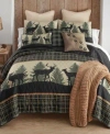 Donna Sharp Deer Walk Tranquil 3 Pc. Quilt Sets In Green
