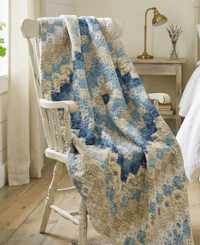 Donna Sharp Diamond Reversible Throw, 50" X 62" In Blue